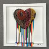 Dripping Love 1 (25.5x25.5 inches) $1095