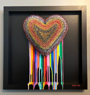 Dripping Love 3 (25.5x25.5 inches) $1095