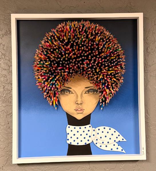 Blue Dots (24x28 inches)