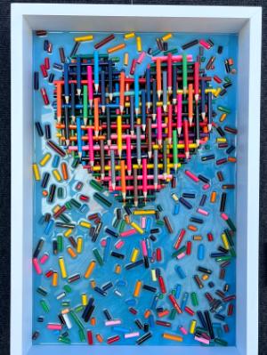Pop Heart (16x24 inches) $ 495