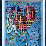 Pop Heart (16x24 inches) $ 495