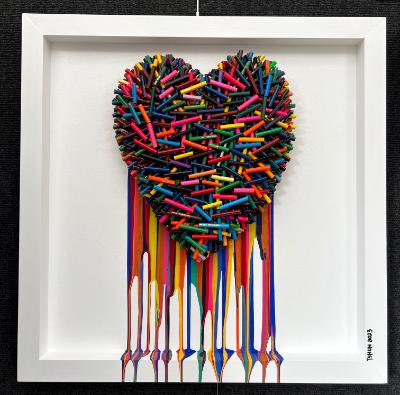 Dripping Heart 1 (25.5x25.5 inches) $495