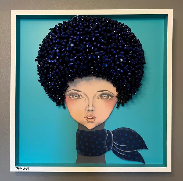 Midnight Love (24.5 x 24.5 inches) $1695