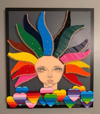 Sun Diva (size 26x30 inches) $1695