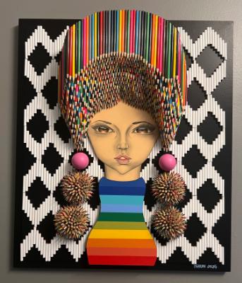 Cindy (26x30 inches) $2100