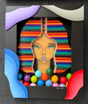 Far East Bubbles (21x25 inches) $1295