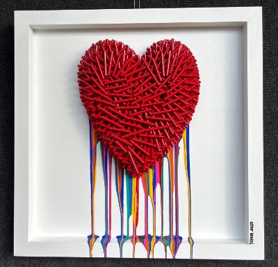 Dripping Love 2 (25.5x25.5 inches) $495