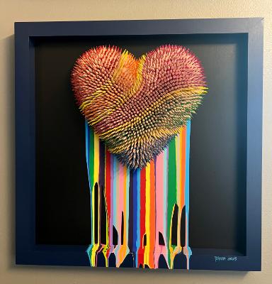 Dripping Love 2 (25.5x25.5 inches) $1095
