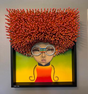 Big Hair (21x24x6 inches) $1695