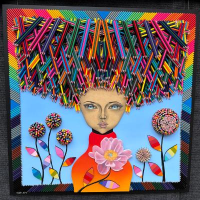 The Garden (36w x 36t x 3d inches) $2800 The Garden (36w x 36t x 3d inches) $2800